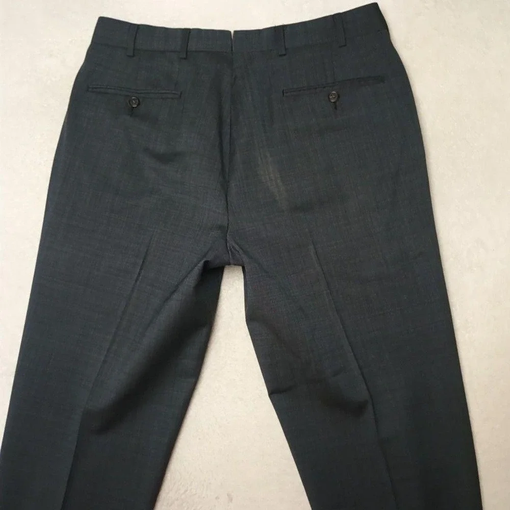 Brooks Brothers Pants Men 34x34 Gray Fitzgerald 1818 Slim Wool Mohair Dress Suit